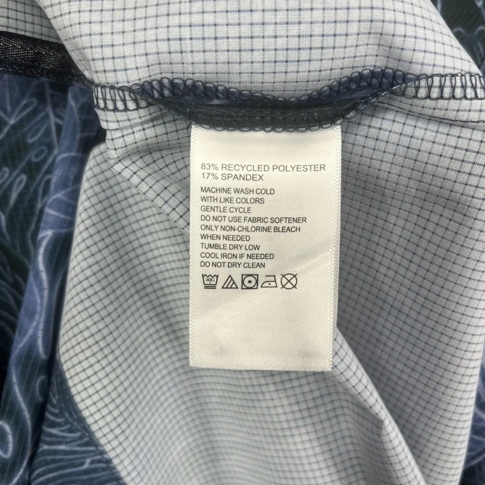 TOMMY BAHAMA Mens 4XLB 4XL BIG CORE SPORT STRETCH HAWAIIAN SHIRT COAST BLUE NOTE